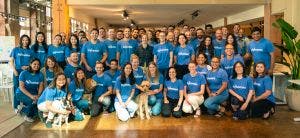 Flyhomes team members and dogs
